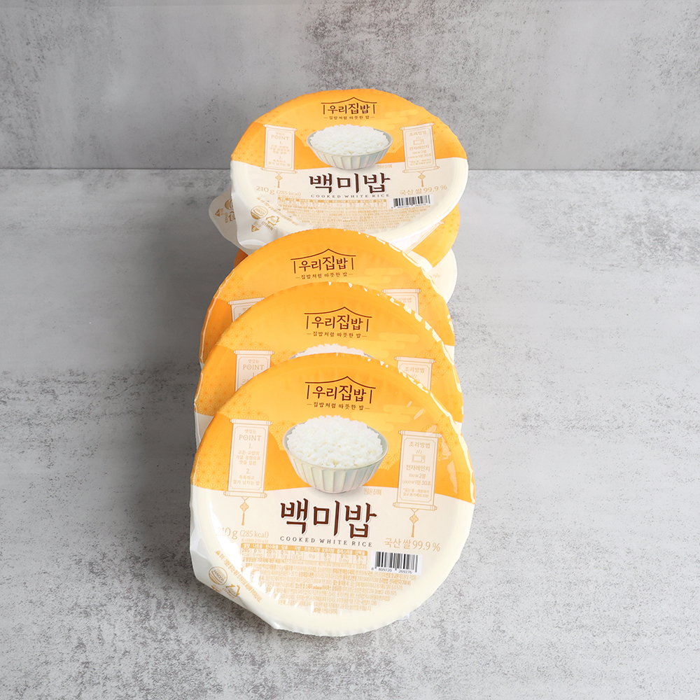 시아스 우리집밥 맛있는 백미밥 쌀밥 간편식 210g x 24개 - 상세 이미지 3
