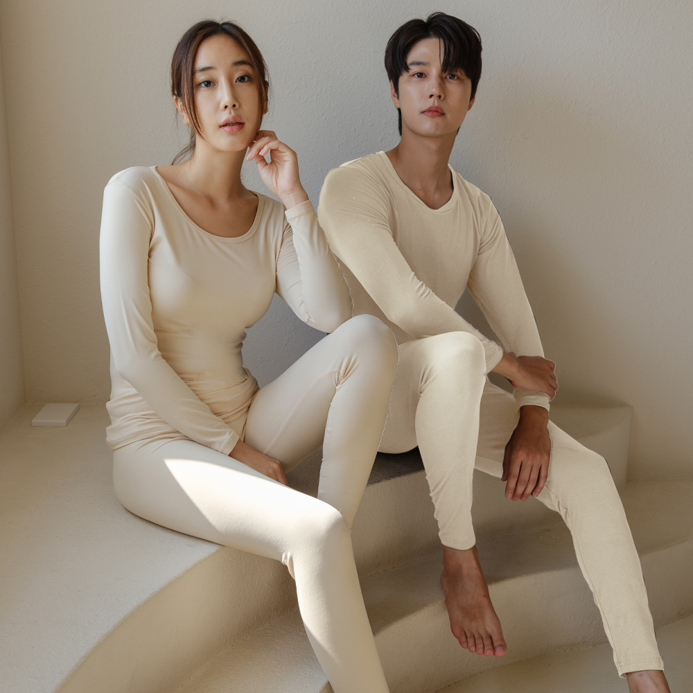 [2+1] 도씨 히트텍 대체 히트올 기모 내의 상하의 세트 D-9015 - 상세 이미지 2