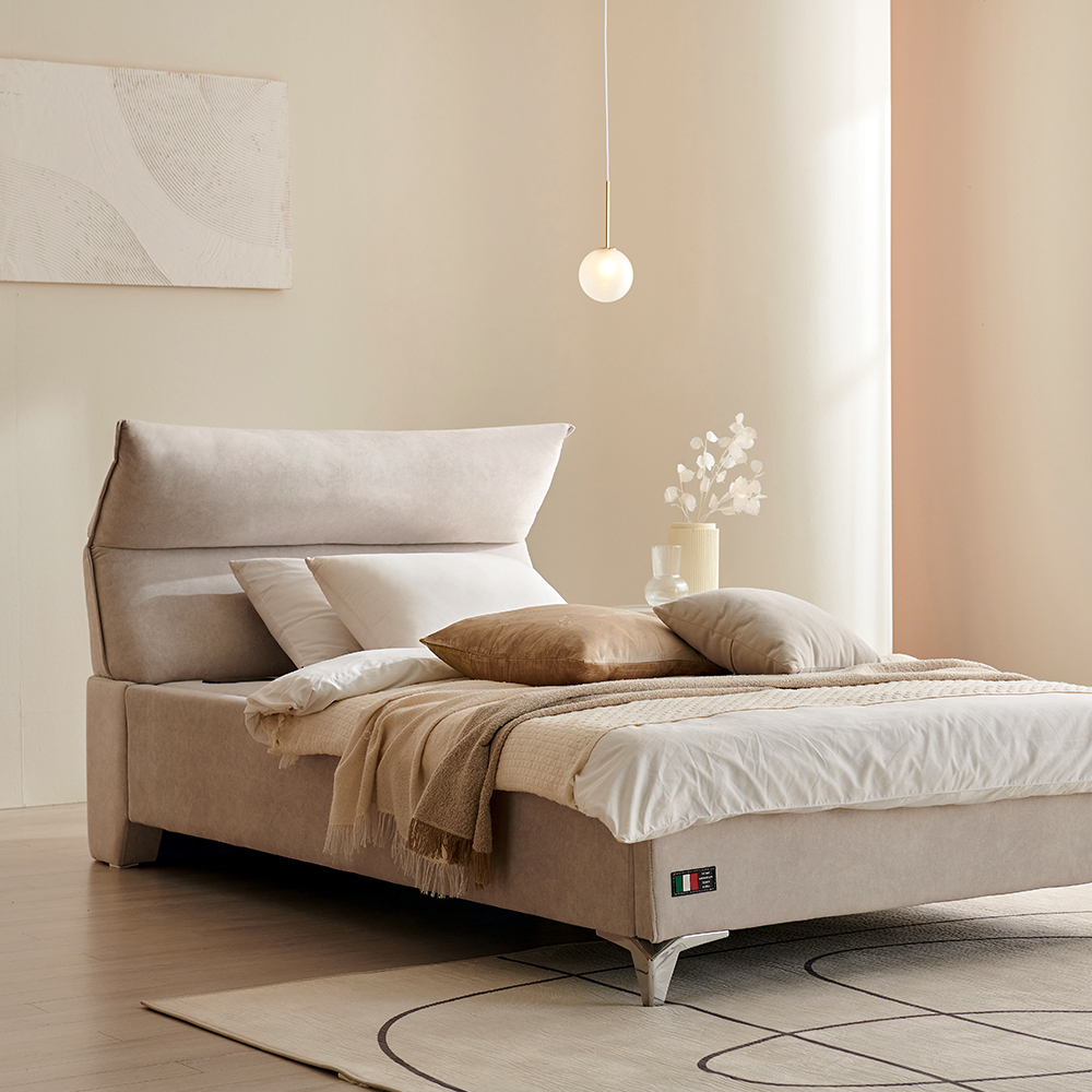 장인가구 온기 아쿠아 패브릭 돌침대 프레임 SS+홍맥반석 온열 보료