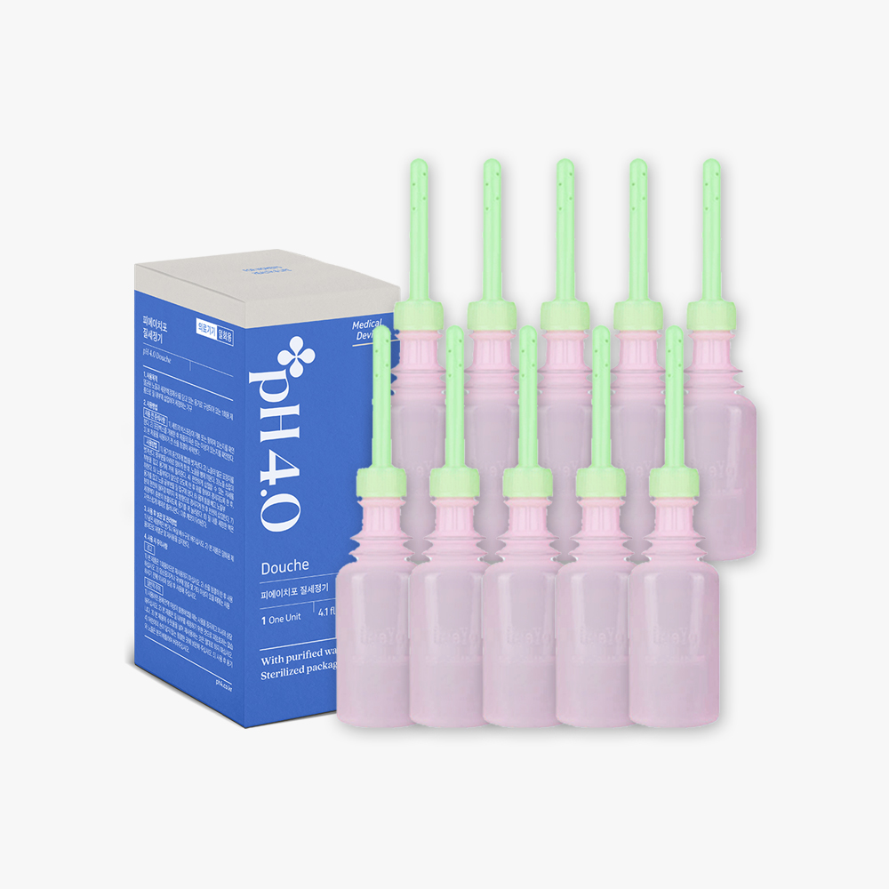pH4 피에이치포 질세정기 120ml 일회용 Y존 냄새제거 삽입형 의료기기 이너워시 12개 - 상품 이미지