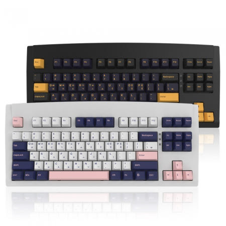 QSENN DT35 87 유무선 기계식 화이트 (저소음 크림옐로우PRO)