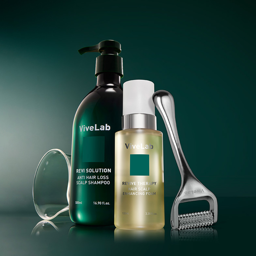 SET) 탈모 홈케어 SET (바이브랩 헤어 스칼프 인핸싱 폼 100ml 두피 영양제+스칼프 부스팅 롤러) 이미지 3