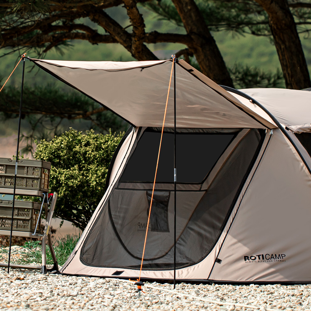 로티캠프 캐노피형 캠핑 팝업 그늘막 원터치 텐트 POP3 탄