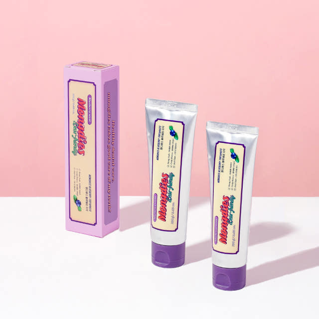 1+1 몽디에스 저불소 블루베리 베이비 어린이 키즈 치약 100g 모음