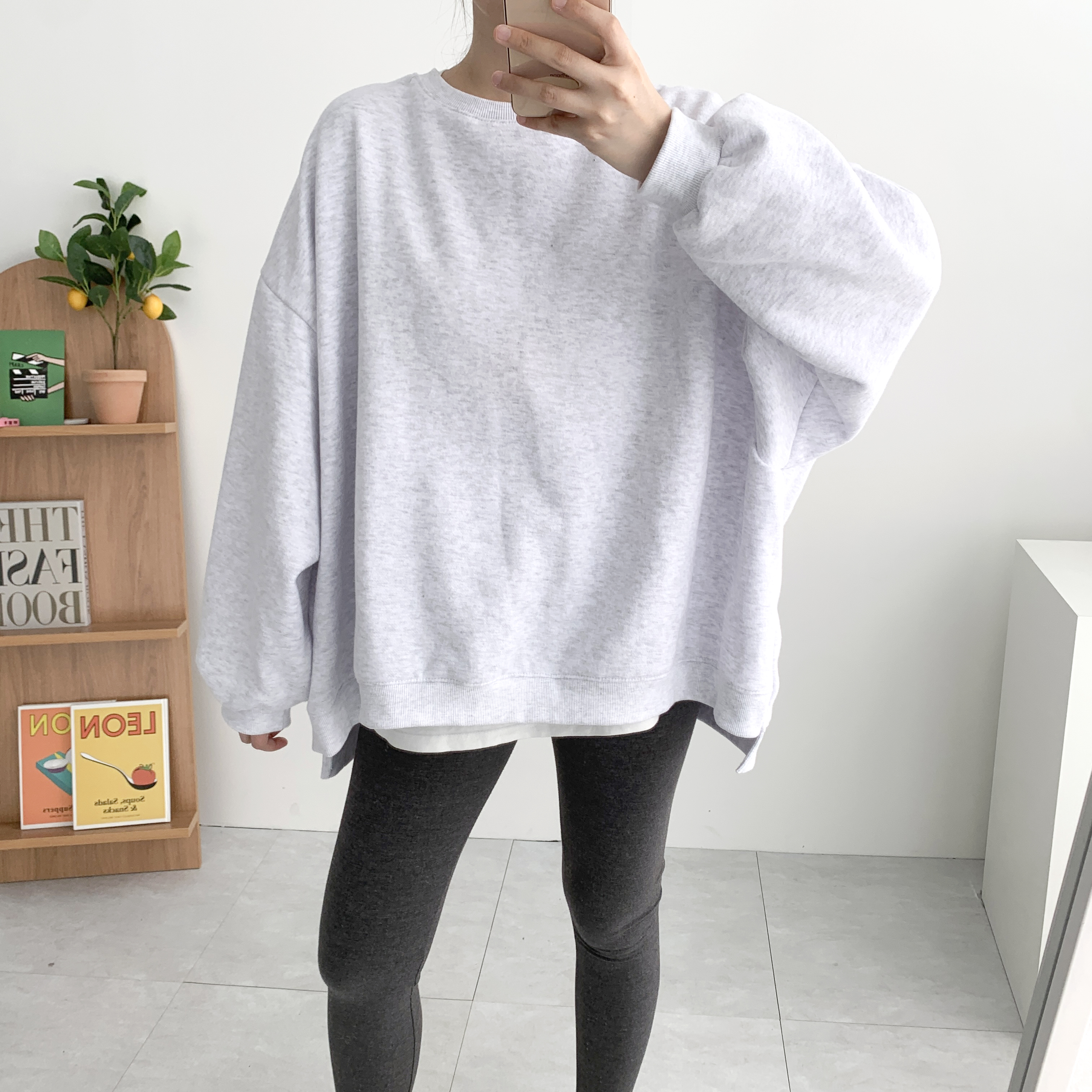 블루 양기모맨투맨 언발맨투맨 임산부맨투맨 이미지 8