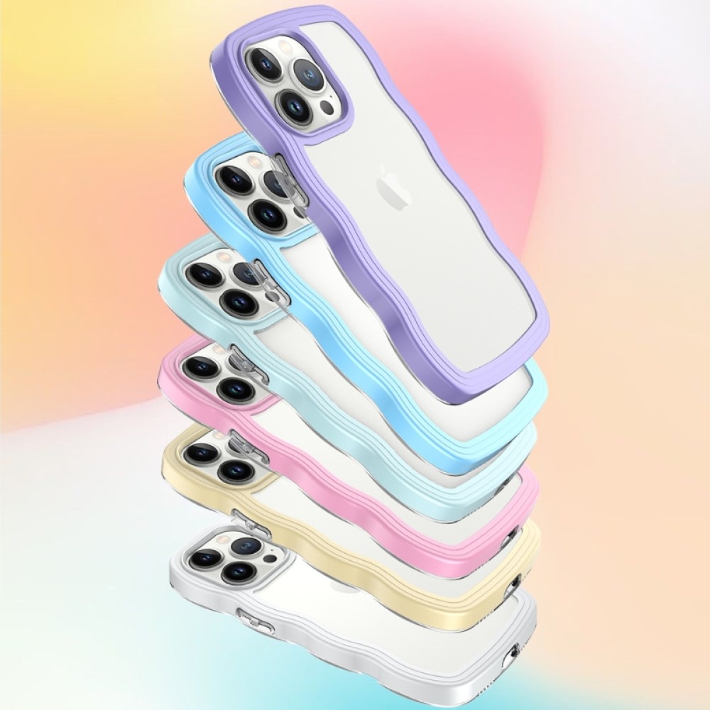 멜럽 투명 에어로직 충격흡수 물결 컬러 TPU 케이스 - 메인 이미지