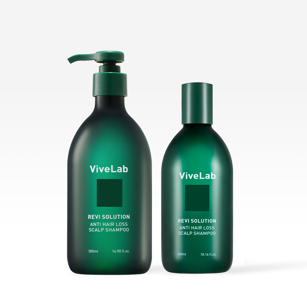 바이브랩 4주 솔루션 탈모 완화 초록 탈모샴푸 2 SET (300ml+500ml x2) - 상세 이미지 3