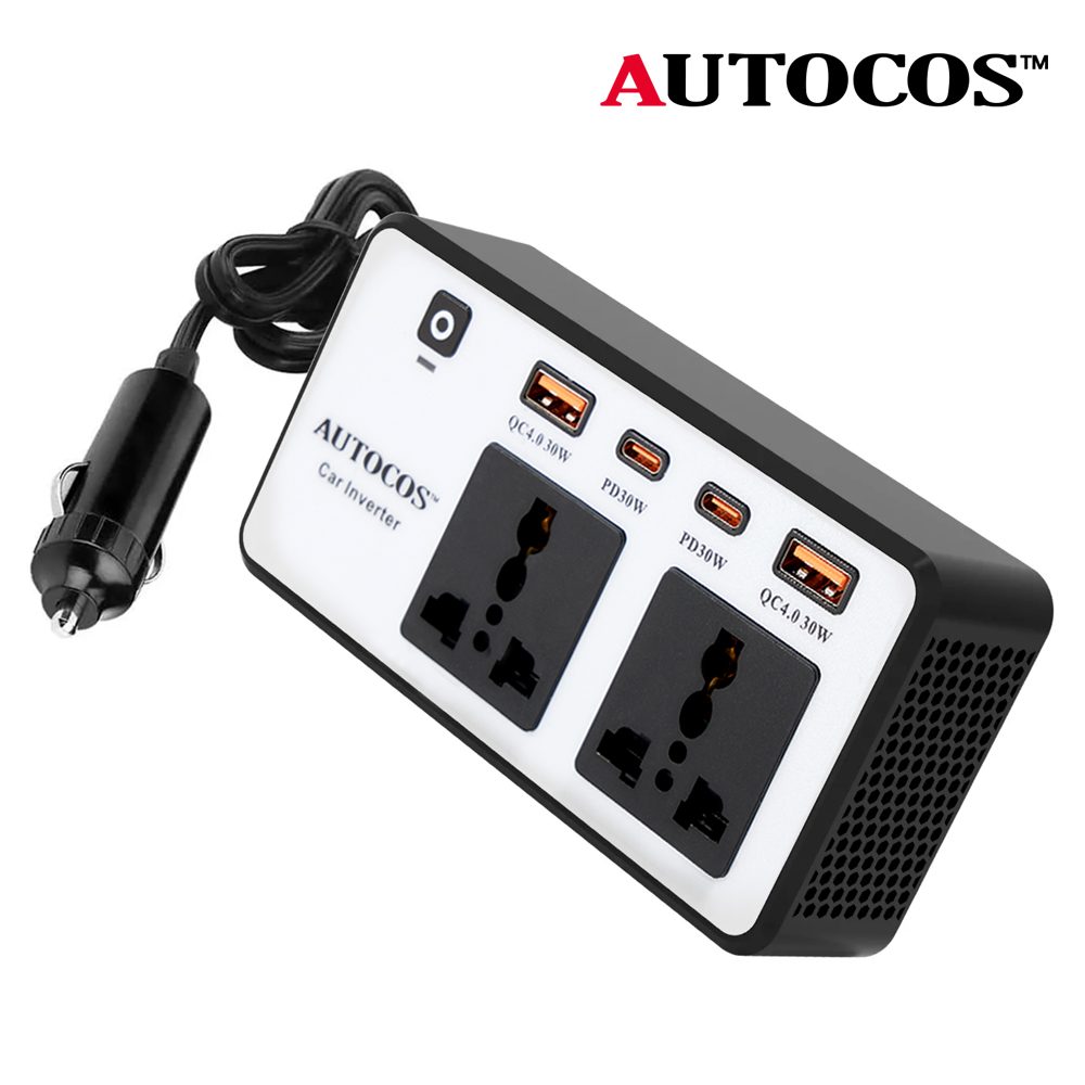 오토코스 차량용 200W PD30W 시거잭 멀티 인버터 12V 220V 초고속 충전 N1-7 - 메인 이미지