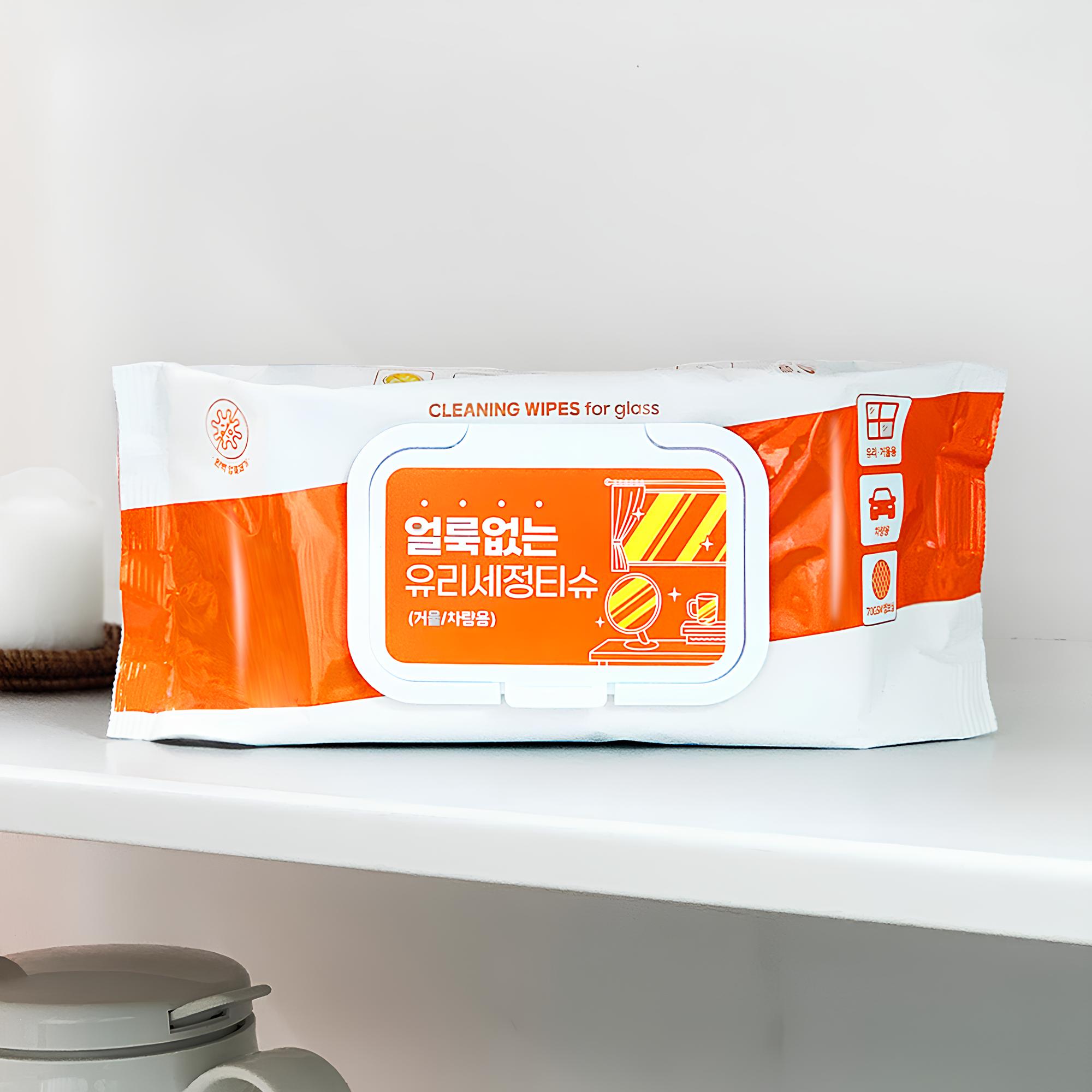 아이프리 얼룩없는 유리 거울 세정티슈 50매 3팩
