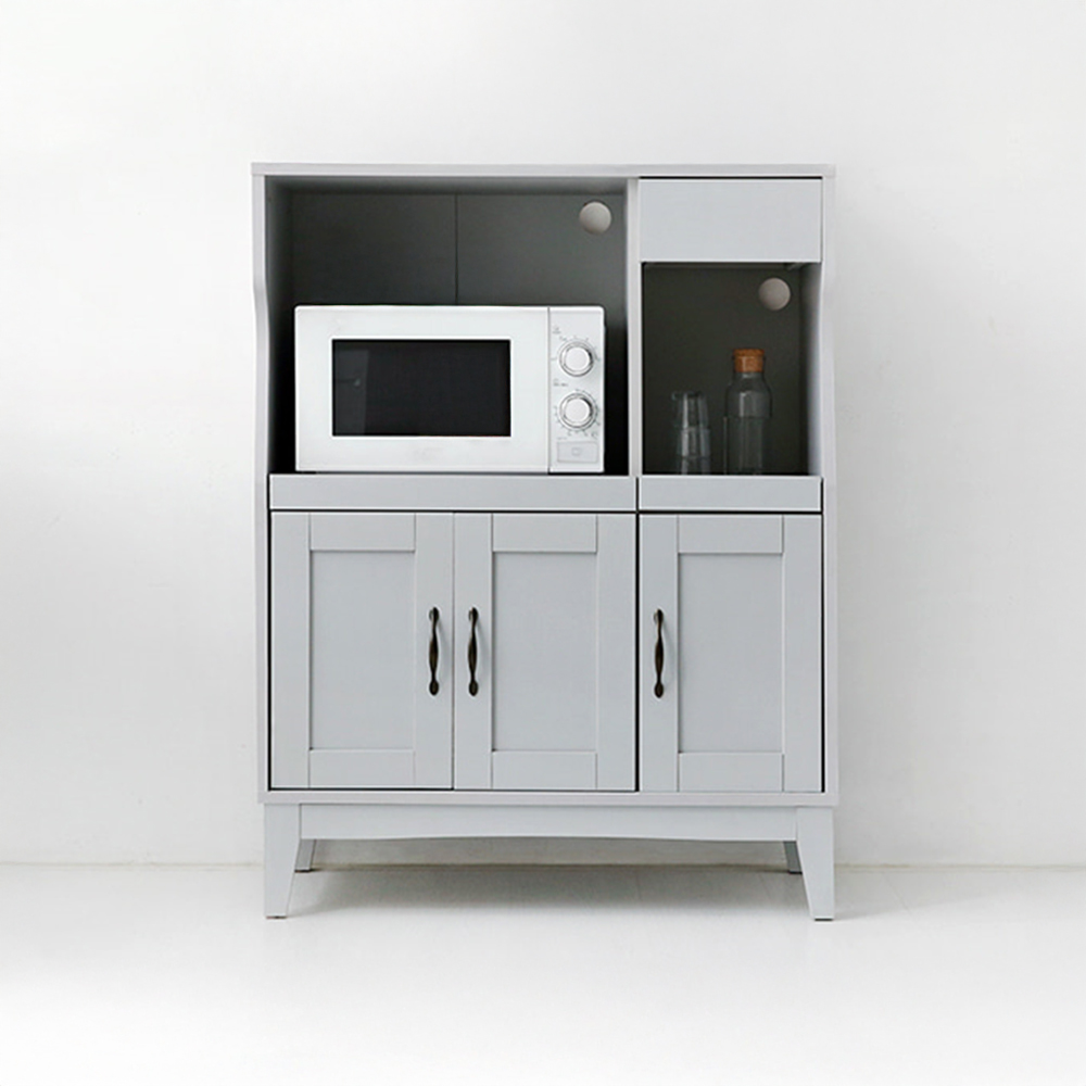 펨바 렌지대 수납장 6058H 840mmx390mmx1090mm, 2단, 라이트그레이 1121.6370 - 메인 이미지