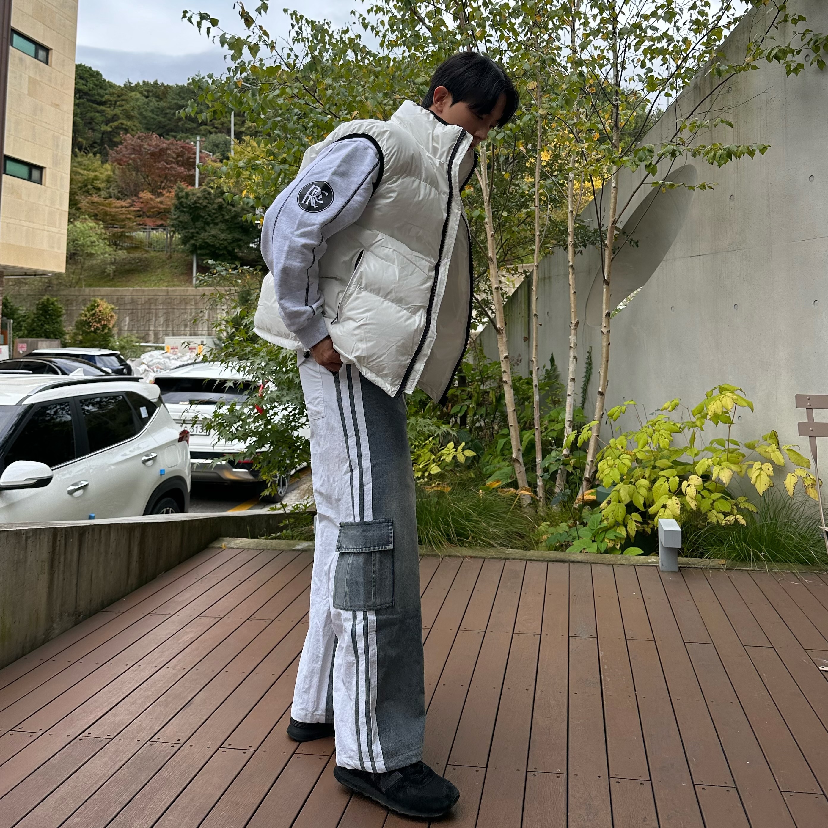 웰론패딩조끼 메탈패딩조끼 남녀공용 커플룩 - 상세 이미지 3