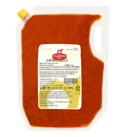 냉장 대상 쉐프원 스파게티미트소스 2kg 1box (5입)