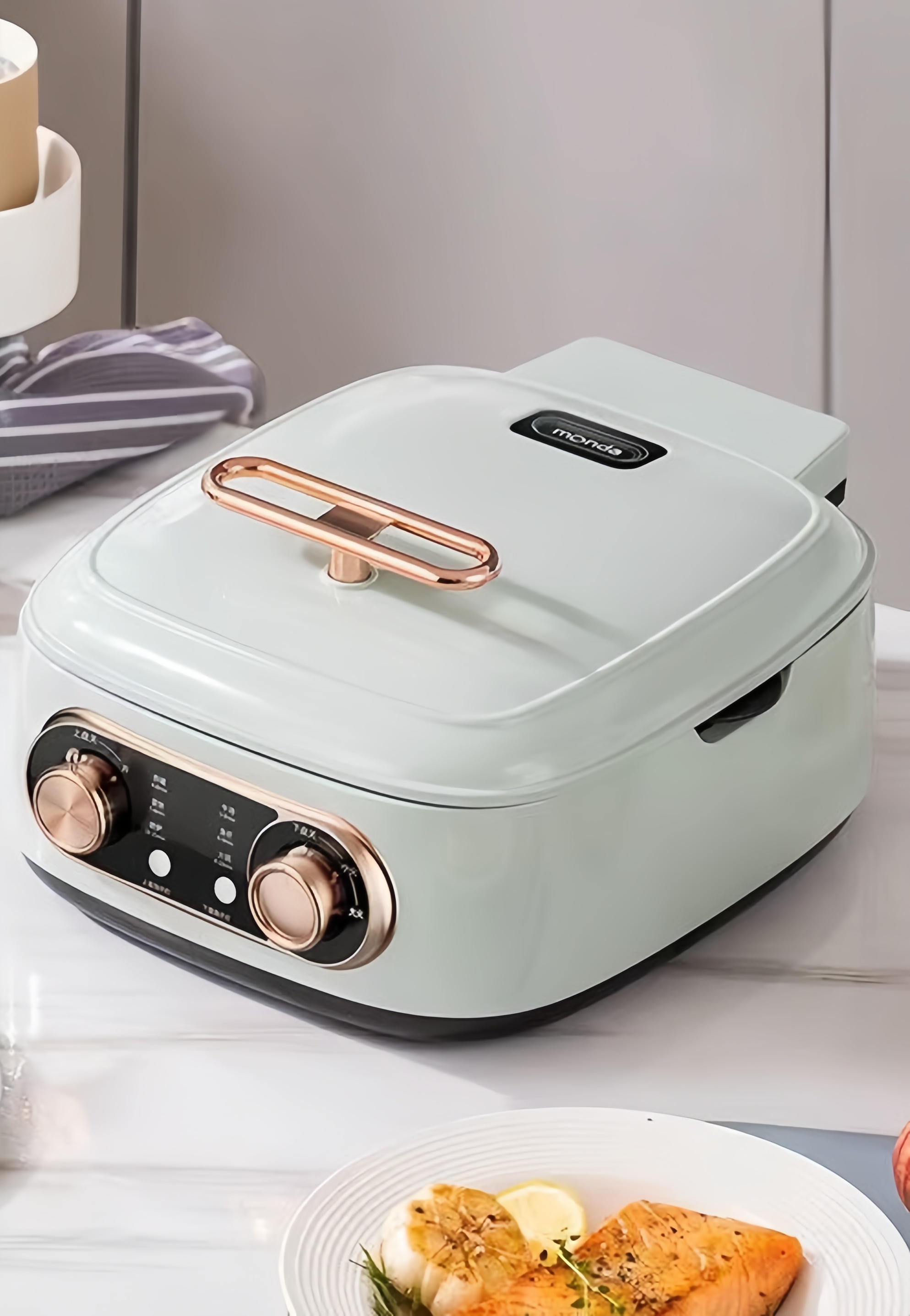 양면팬 생선 구이 통구이 팬 전기그릴 전골 삼겹살 후라이팬 화이트