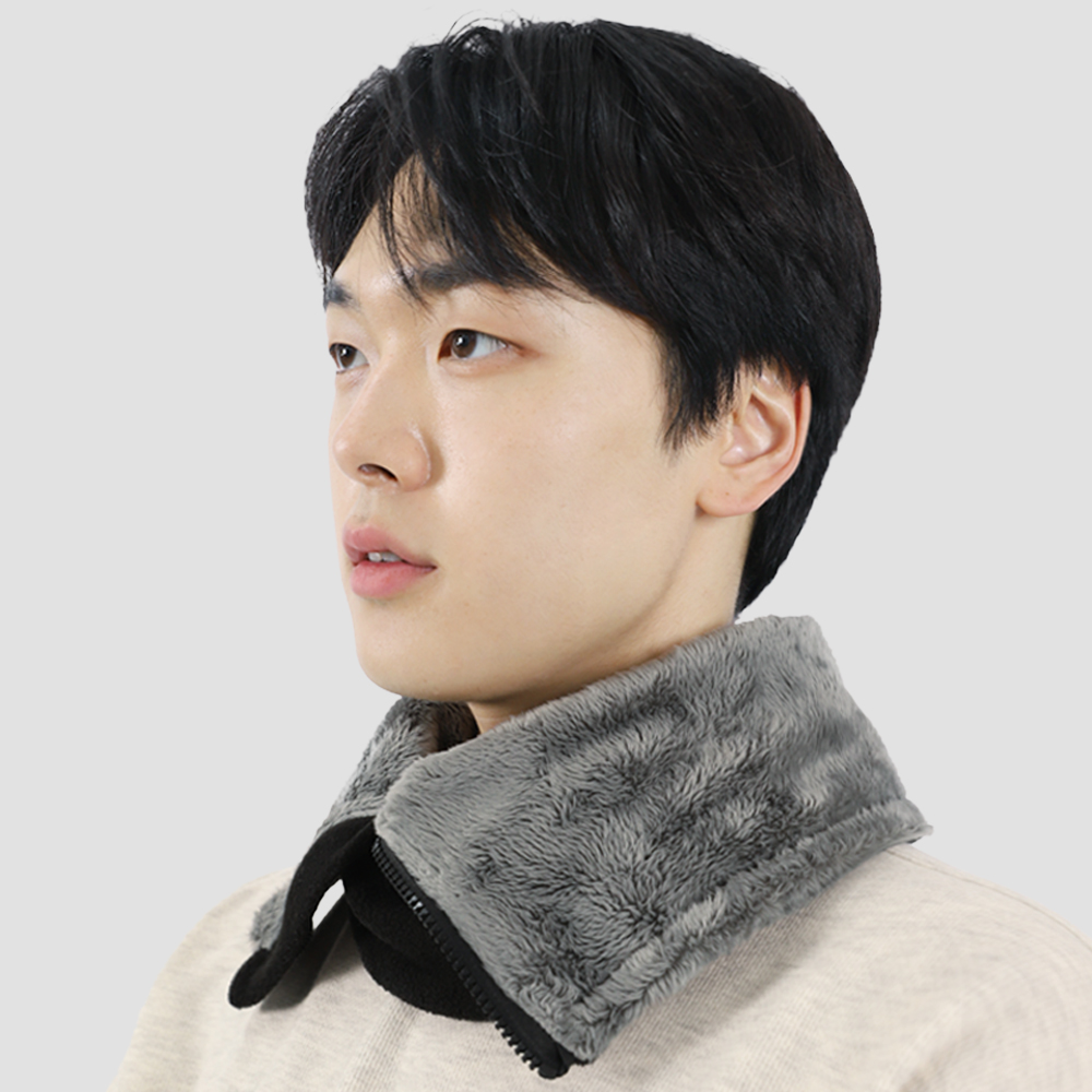카르닉 지퍼 넥워머 겨울 방한 목토시 멀티스카프 남자 여자 골프 자전거 - 상세 이미지 5