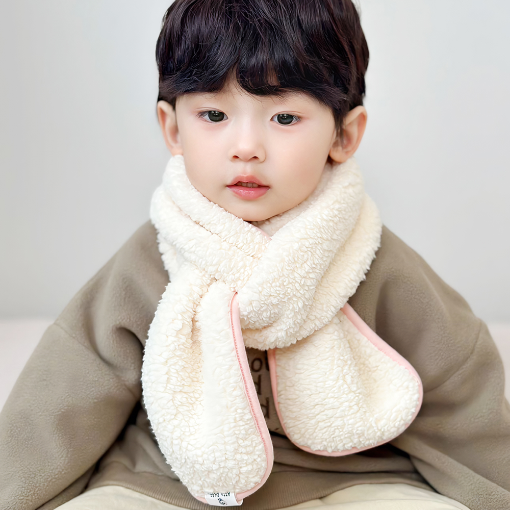 키즈 유아 아동 여아 남아 어린이 초등 학생 주니어 겨울 방한 털 목도리 머플러 - 상세 이미지 2