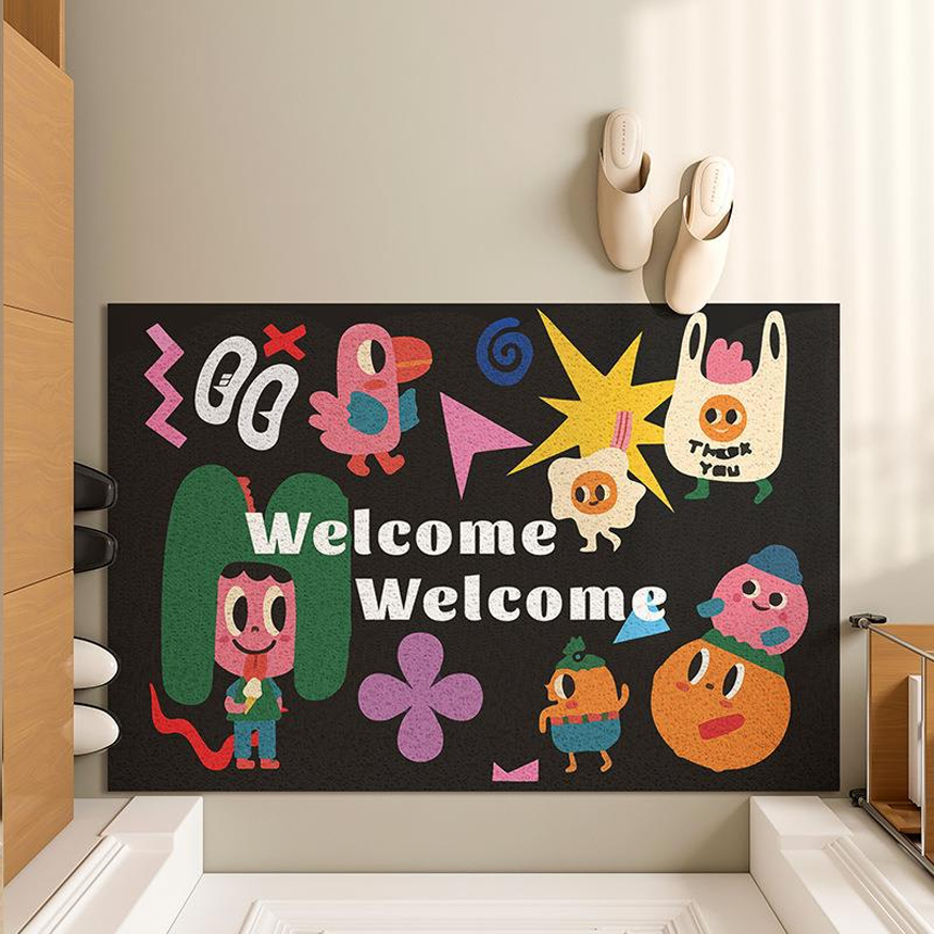 웰컴 현관 코일 매트 발판 베란다 카페트 40x60cm - 상세 이미지 5