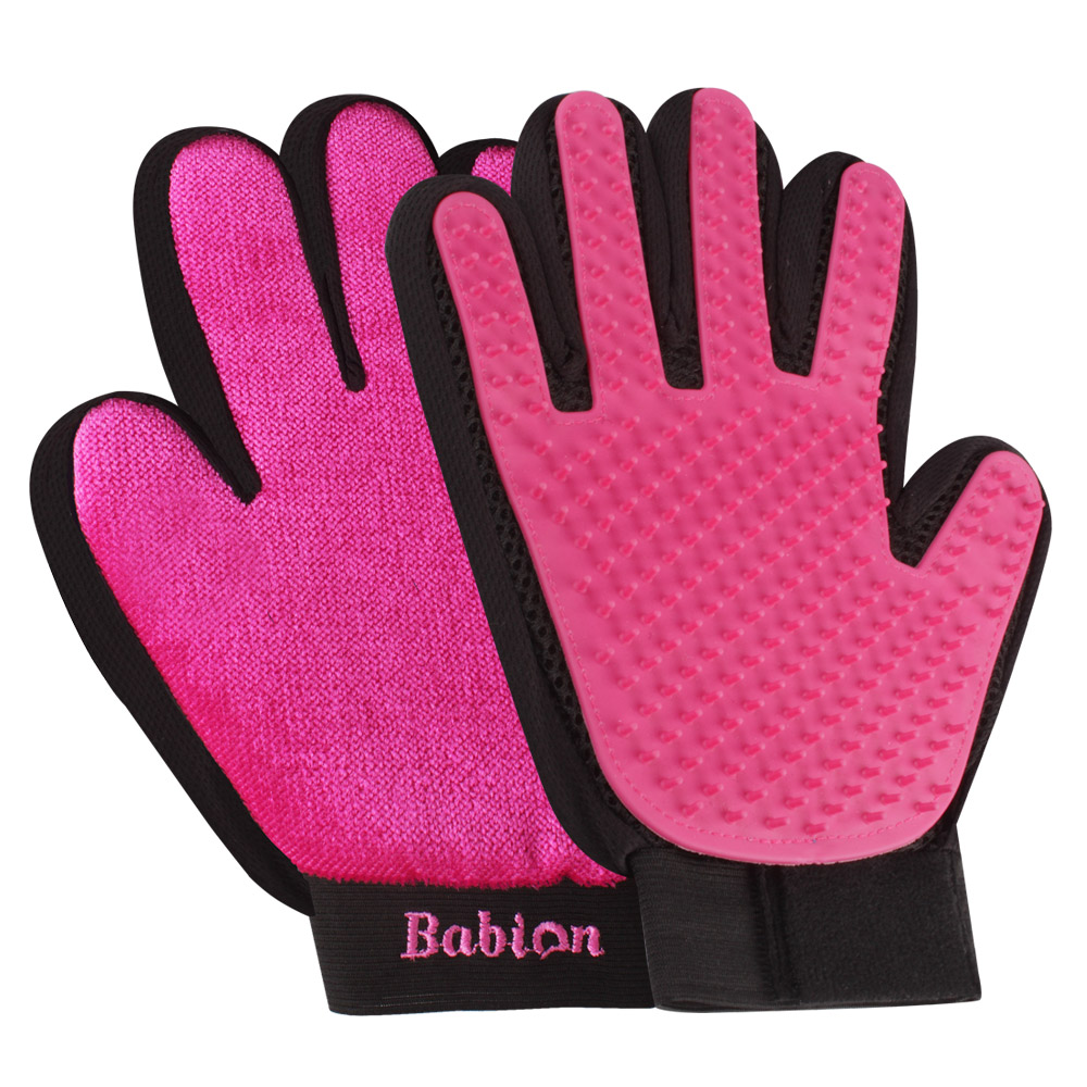 바비온 강아지 고양이 빗 털제거 브러쉬 장갑 V2