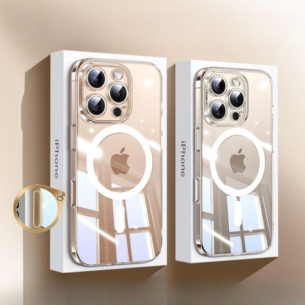 아이폰16 프로 투명 케이스 캡처 센스 버튼 커버 맥세이프 티타늄 쉘 데저트 골드 아이폰 16 Pro Max - 상품 이미지