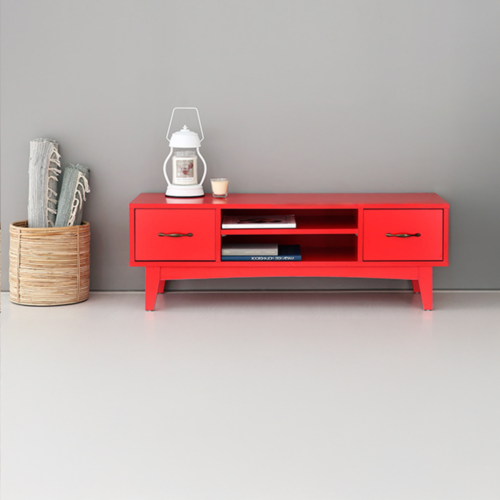 펨바 TV스탠드 6042H 1180mmx390mmx400mm, 레드 9690.2343