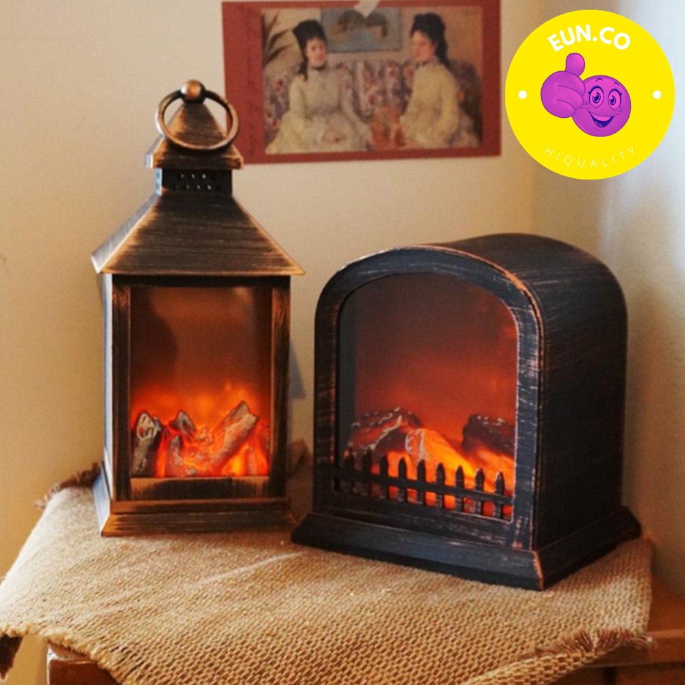 힐링 장작불 실내 미니 일렁이는 불멍 조명 벽난로 모형