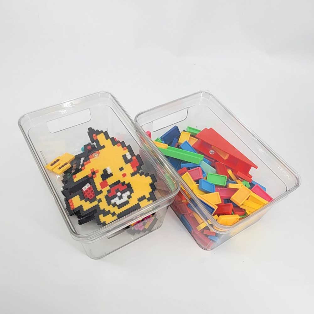 사각 투명 정리함 장난감 중형 리빙박스 수납박스 투명 팬트리 정리