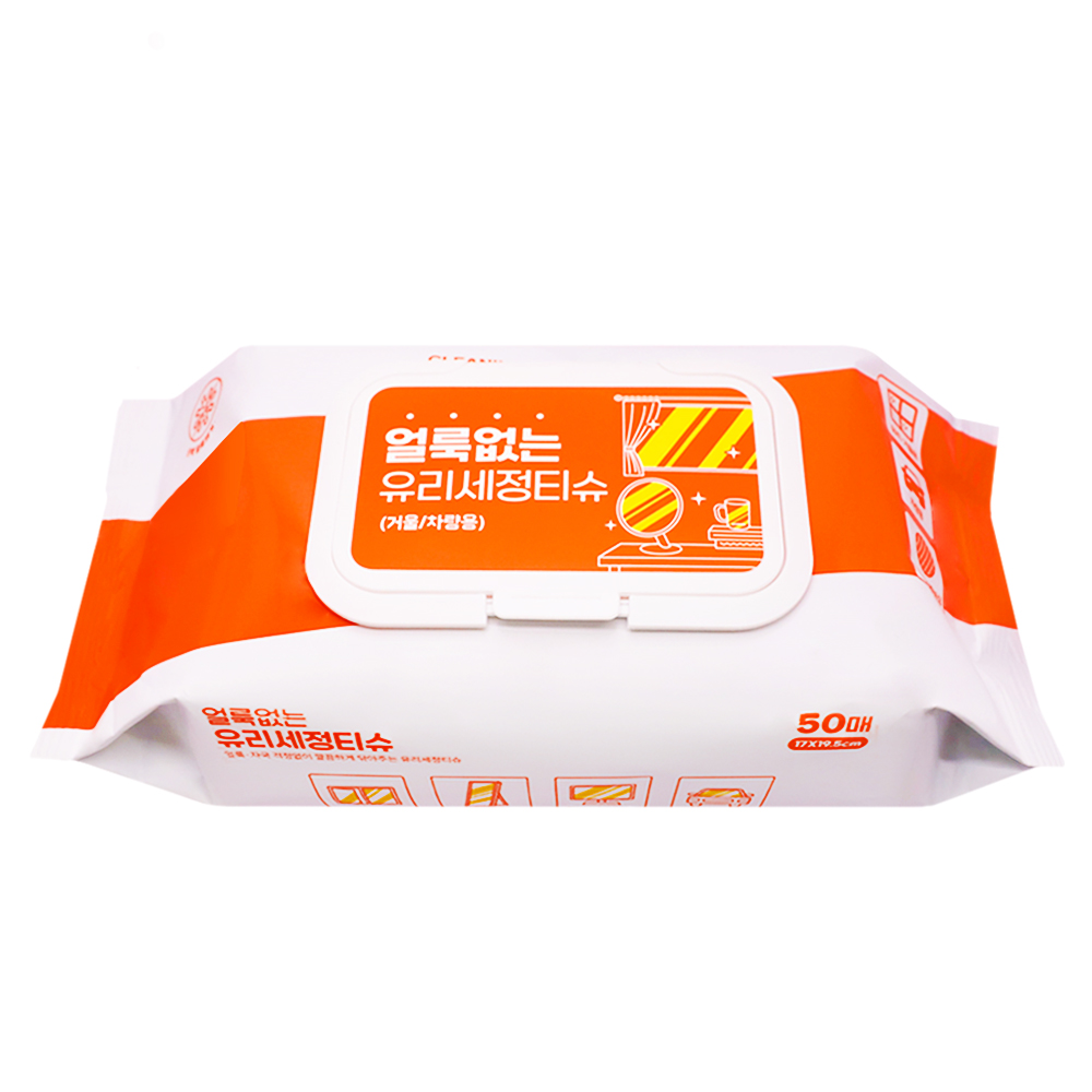 아이프리 얼룩없는 유리 거울 세정티슈 50매 3팩