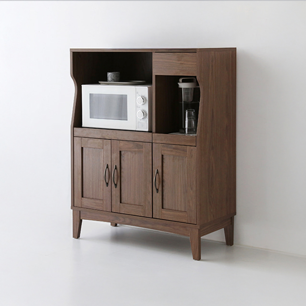 펨바 렌지대 수납장 6058H 840mmx390mmx1090mm, 2단, 브라운 9639.7764 - 상세 이미지 2