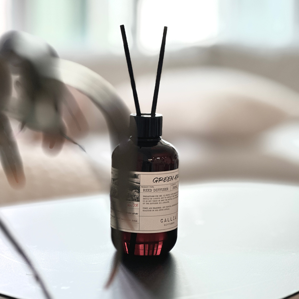 200ml 1+1 칼리아 디퓨저 꽃집향 코튼 비누 편백나무 히노키 우디 숲 장미 8종 택 - 상세 이미지 2