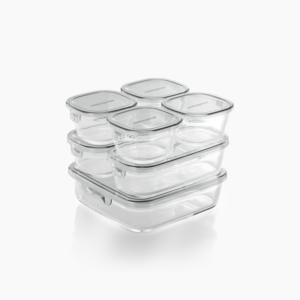 이와키 오븐글라스 내열유리 반찬통 세트 7P