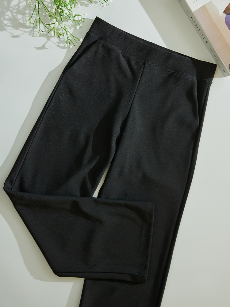 굿스판 탄탄 일자 와이드 밴딩 팬츠 슬랙스 - 상세 이미지 2