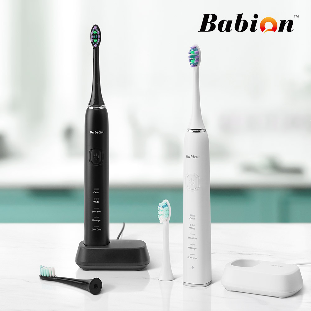 바비온 퍼펙트케어 퓨어슬림 음파전동칫솔 2종칫솔모