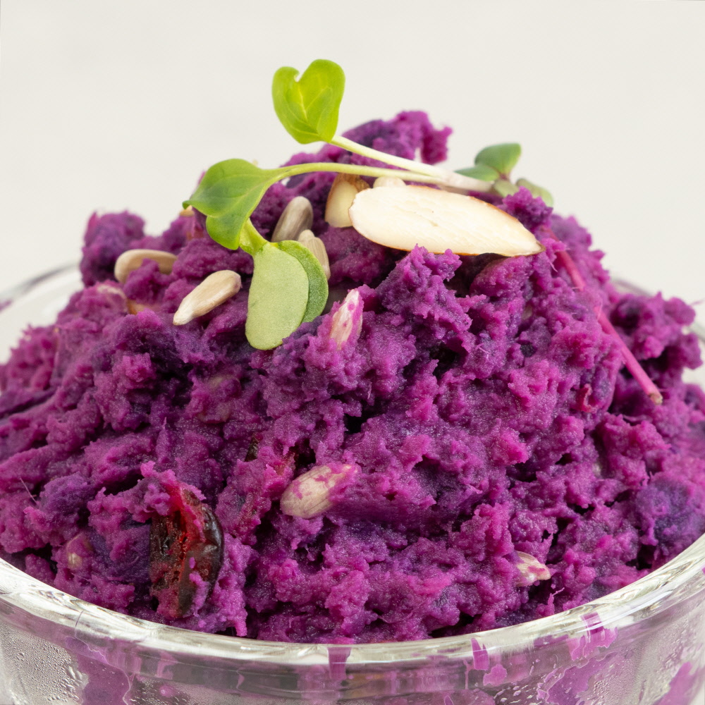 담백한 [ 찐 자색고구마(냉동) 1kg ] 안토시아닌 적색 고구마 퓨레 - 상세 이미지 5