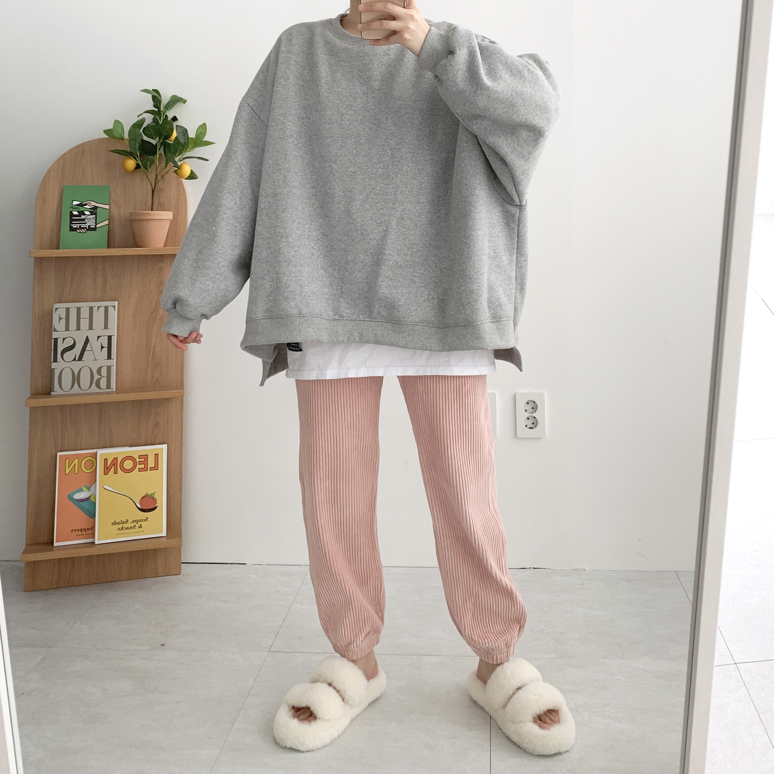 블루 양기모맨투맨 언발맨투맨 임산부맨투맨 - 상세 이미지 5