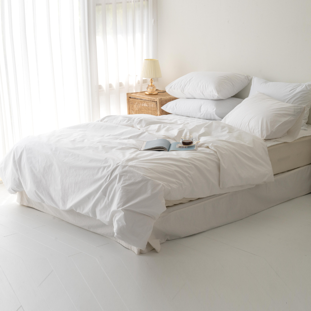 슈퍼싱글 호텔 이불커버 화이트 구스 사계절 홑겹 고밀도 사각사각 호텔식 광폭