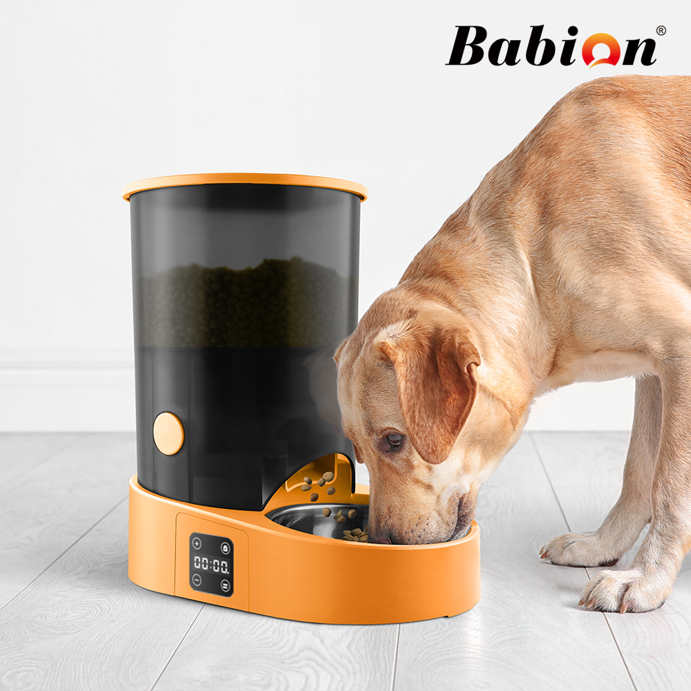 바비온 강아지 고양이 스마트 자동급식기 버튼터치형