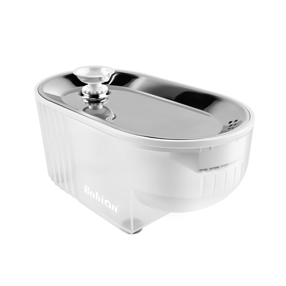 바비온 강아지 고양이 저소음 정수기 친환경 스테인레스 급수기 수반 물그릇 RWF-C3