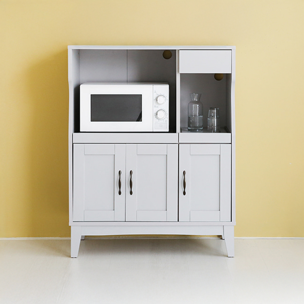 펨바 렌지대 수납장 6058H 840mmx390mmx1090mm, 2단, 라이트그레이 1121.6370 - 상세 이미지 4