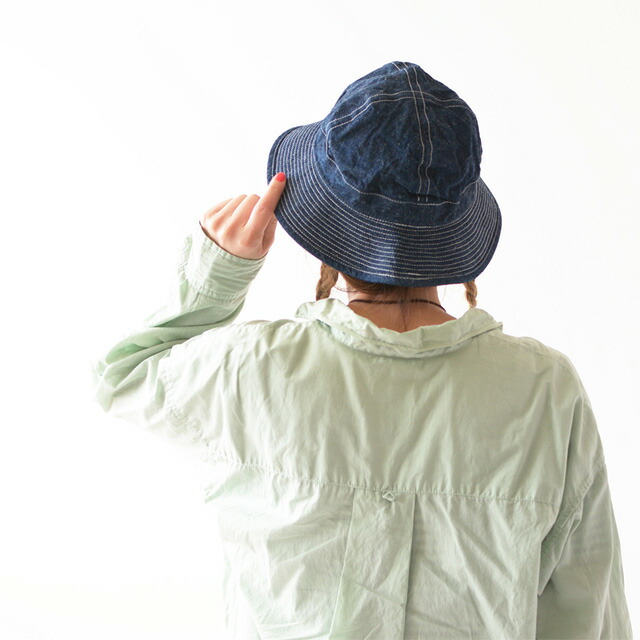 오어슬로우 ORSLOW US NAVY 데님 버킷 햇 모자 03-001-81W 네이비 이미지 8