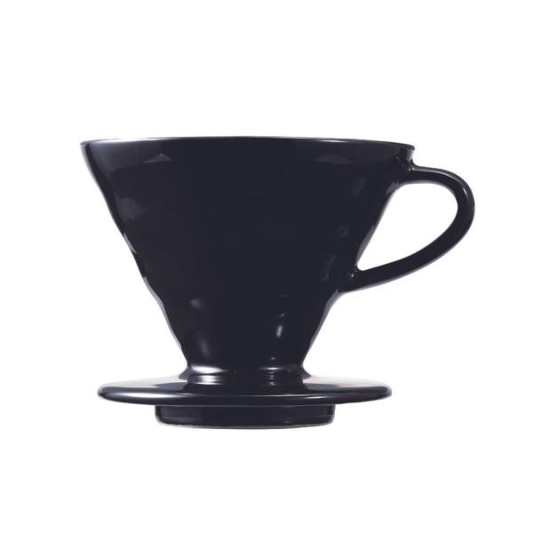 하리오 HARIO KDC-02-B V60 투명 커피 드리퍼 02 카스야 모델 400ml 13.4액량 온스 블랙 : 글로벌쇼핑G