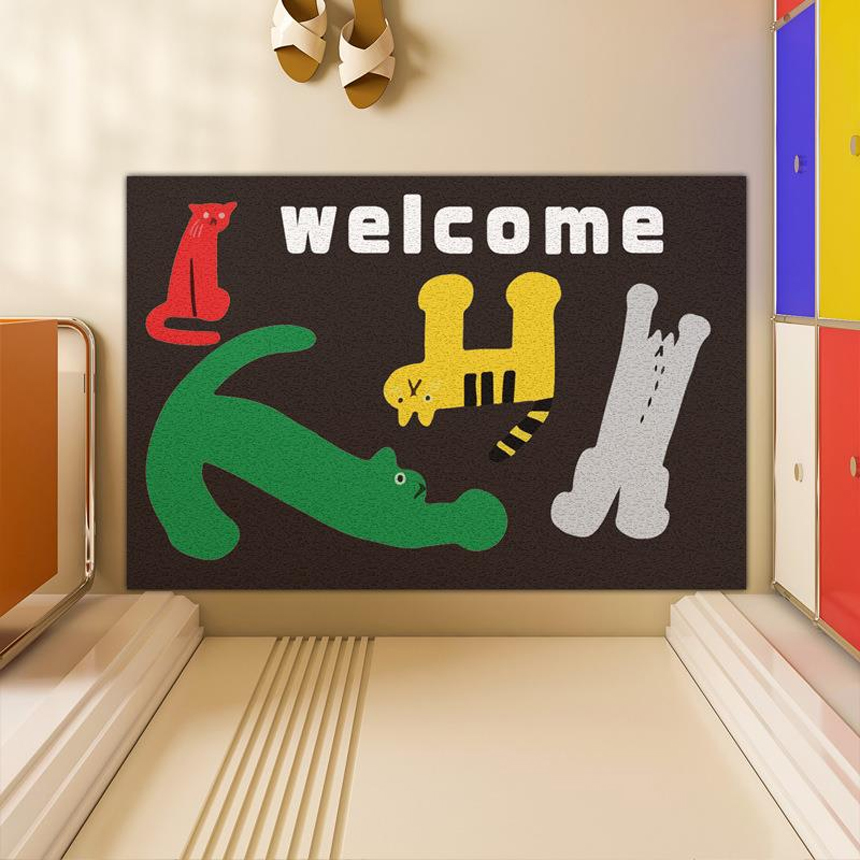 웰컴 현관 코일 매트 발판 베란다 카페트 40x60cm 이미지 6