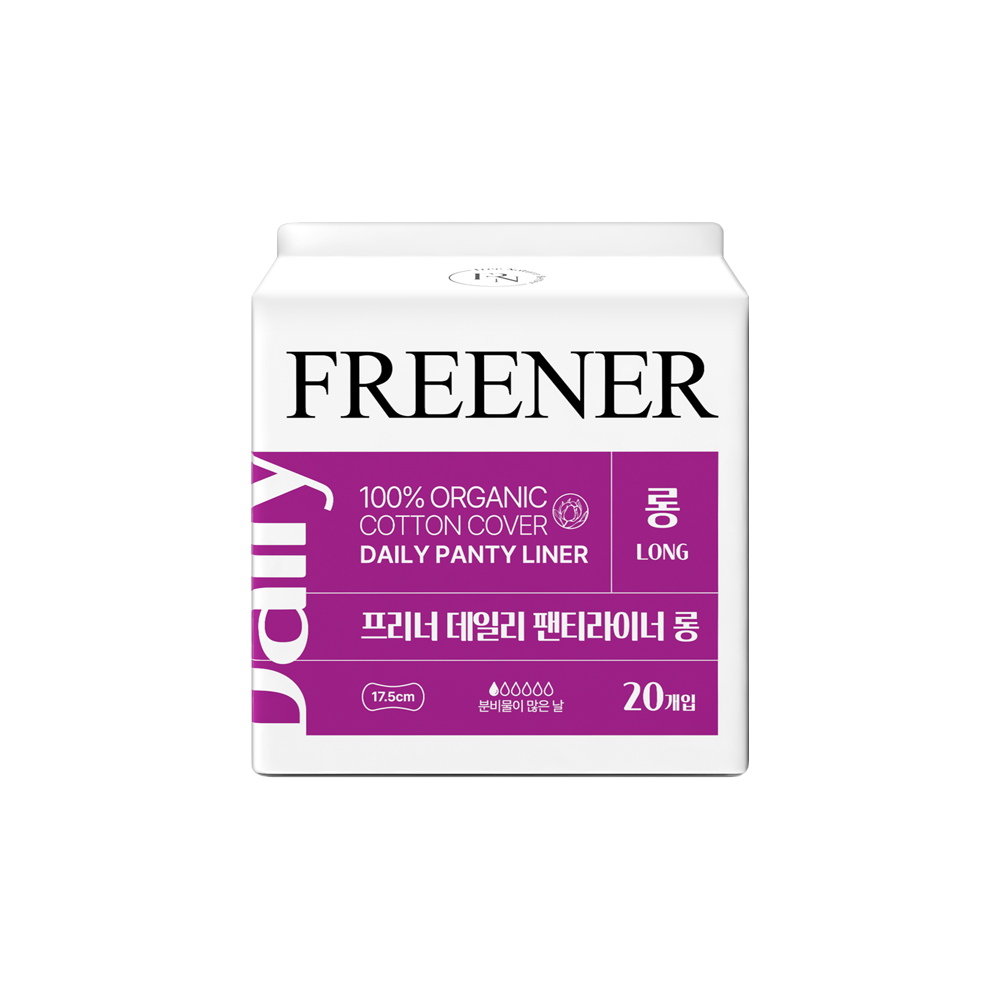 프리너 데일리 팬티라이너 롱 유기농 생리대 3팩