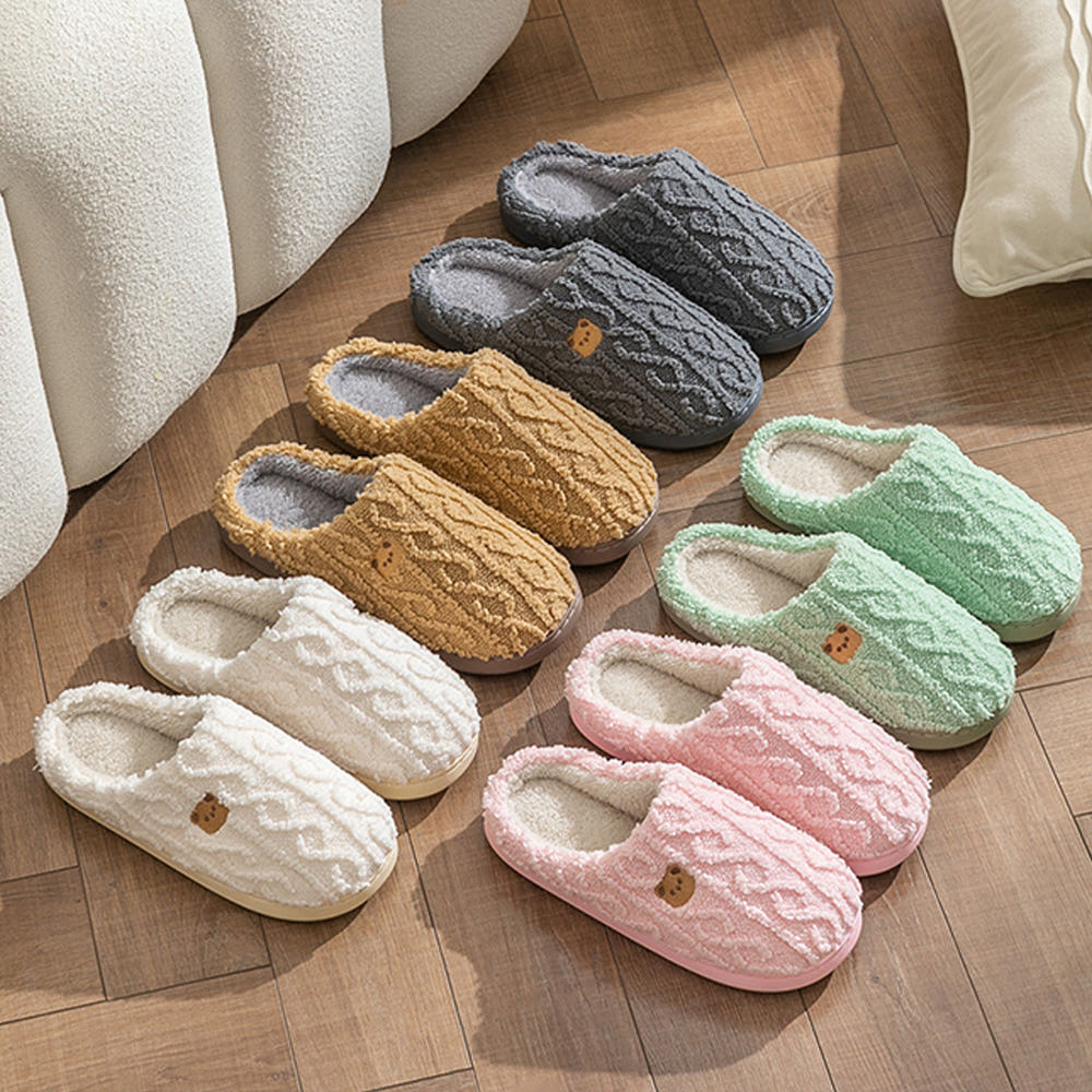 홈데코레 극세사 곰돌이 슬리퍼