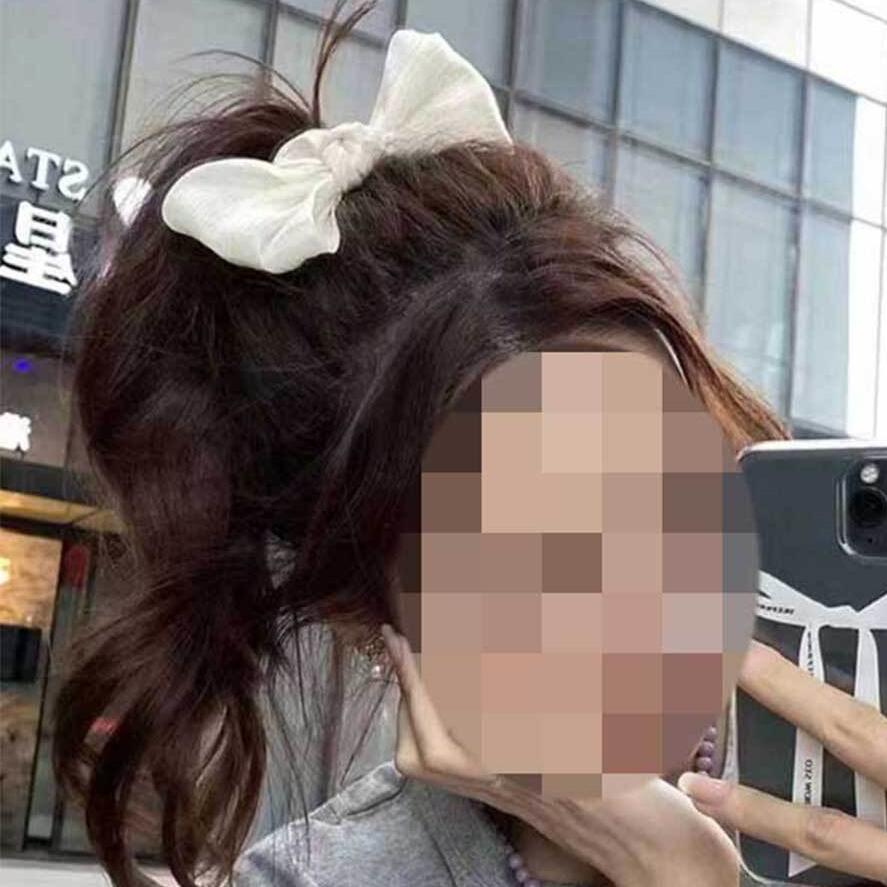 실크머리끈 안아픈 자국안남는 고무줄 로우번 - 상세 이미지 2