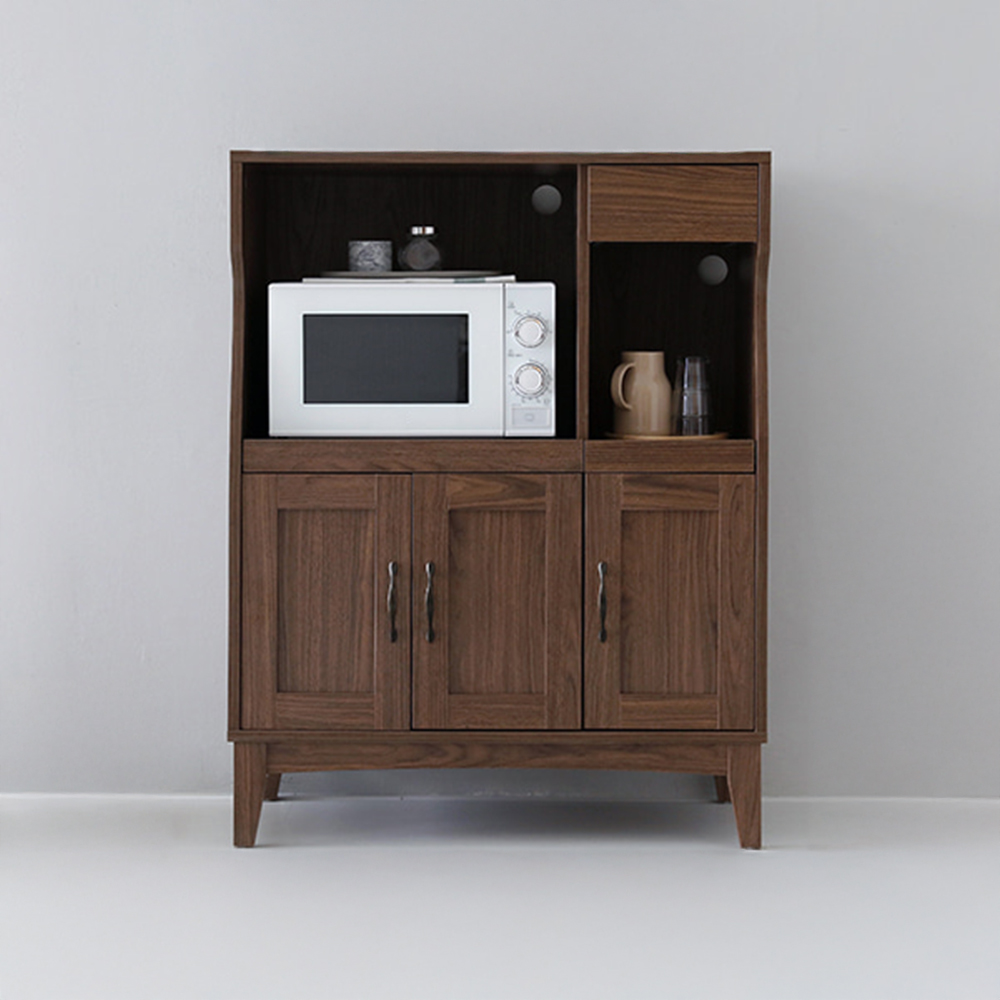 펨바 렌지대 수납장 6058H 840mmx390mmx1090mm, 2단, 브라운 9639.7764 - 상세 이미지 4