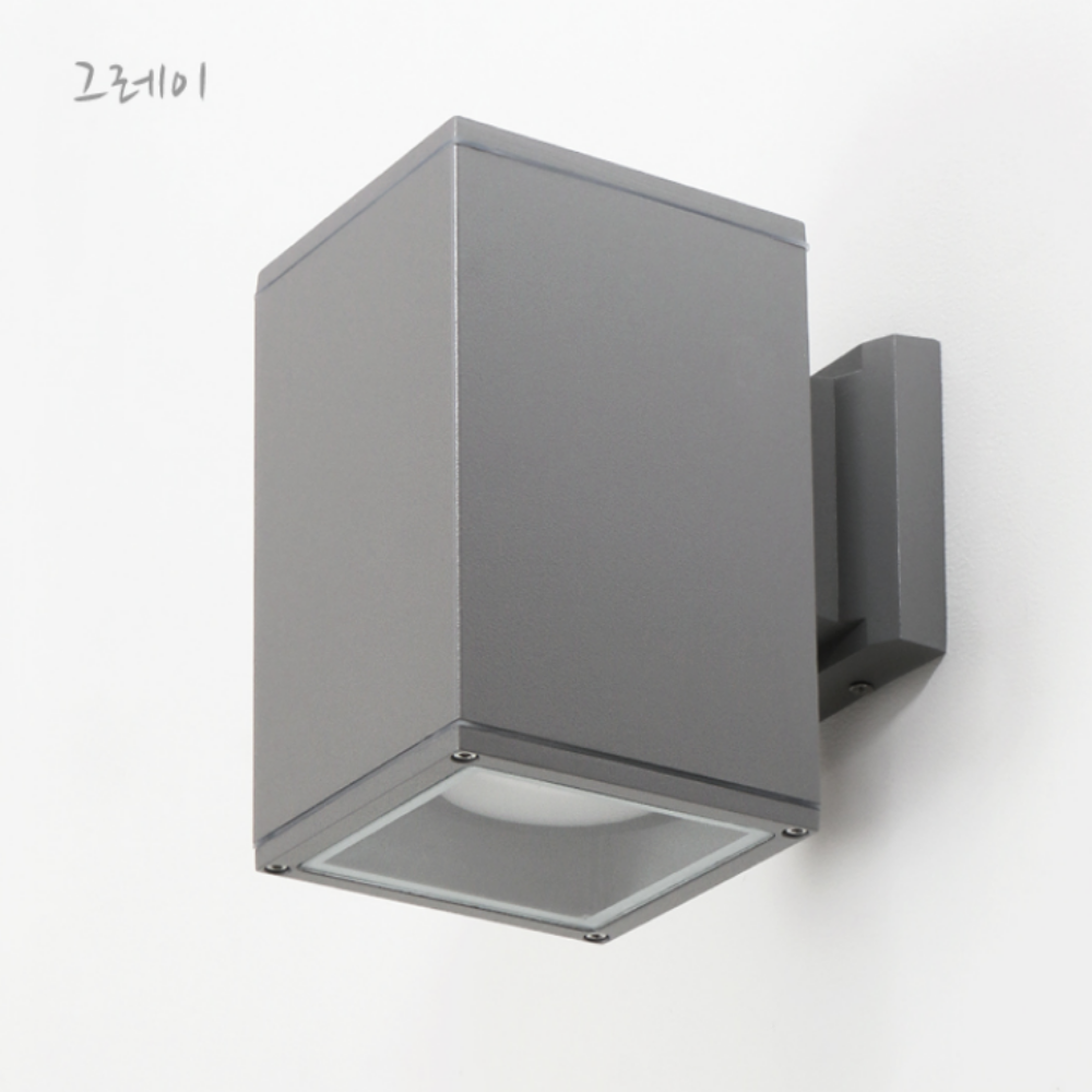 외벽등 국산 LED 외부 포인트 베란다 사각 벽등 벽부등 블랙 이미지 8