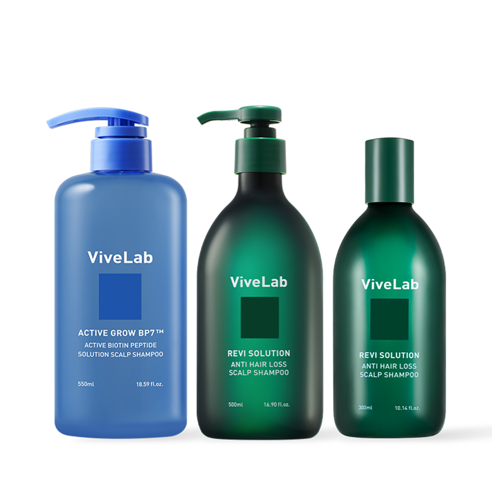 SET) 온가족 탈모 샴푸 SET (비오틴 샴푸 550ml+초록 샴푸 500ml+탈모 트리트먼트 200ml) - 상세 이미지 4