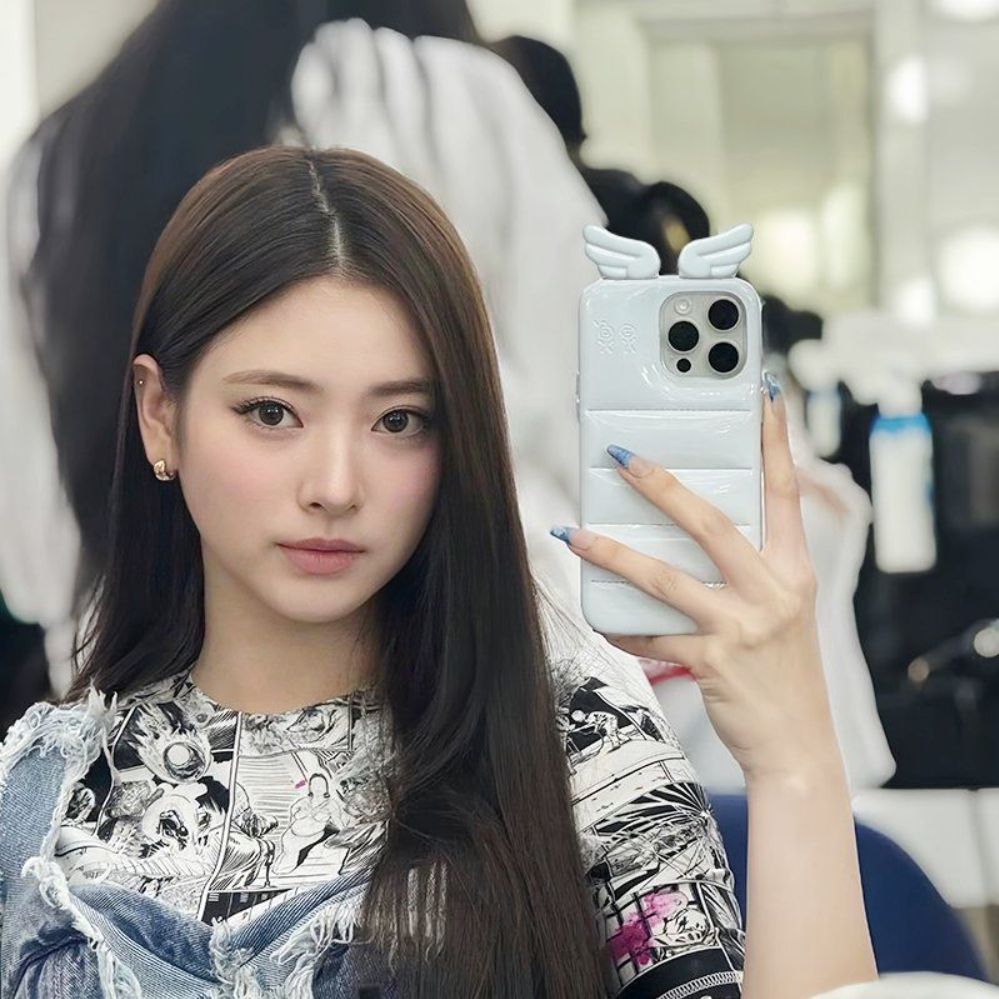 아이폰16 프로 케이스 천사 날개 고양이 귀 에어 범퍼 커버 검은 고양이 귀 (하프백 스타일) 아이폰 15 - 상세 이미지 2