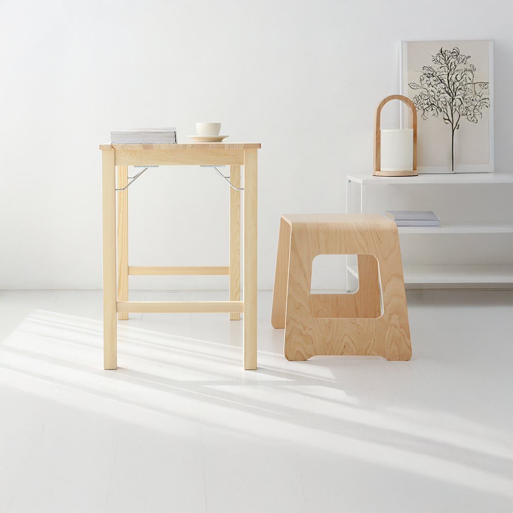 PEOPLE 접이식 원목테이블 소나무 9765.5307
