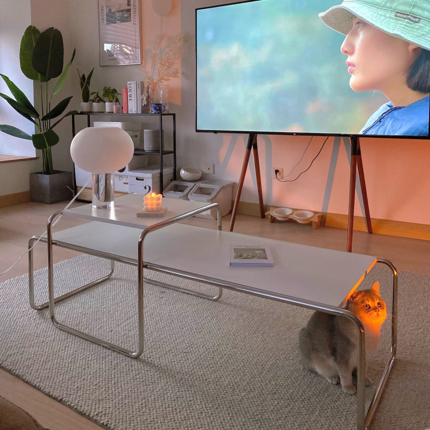 바우하우스 라치오 테이블 거실 커피 카페 라운지 테이블 L