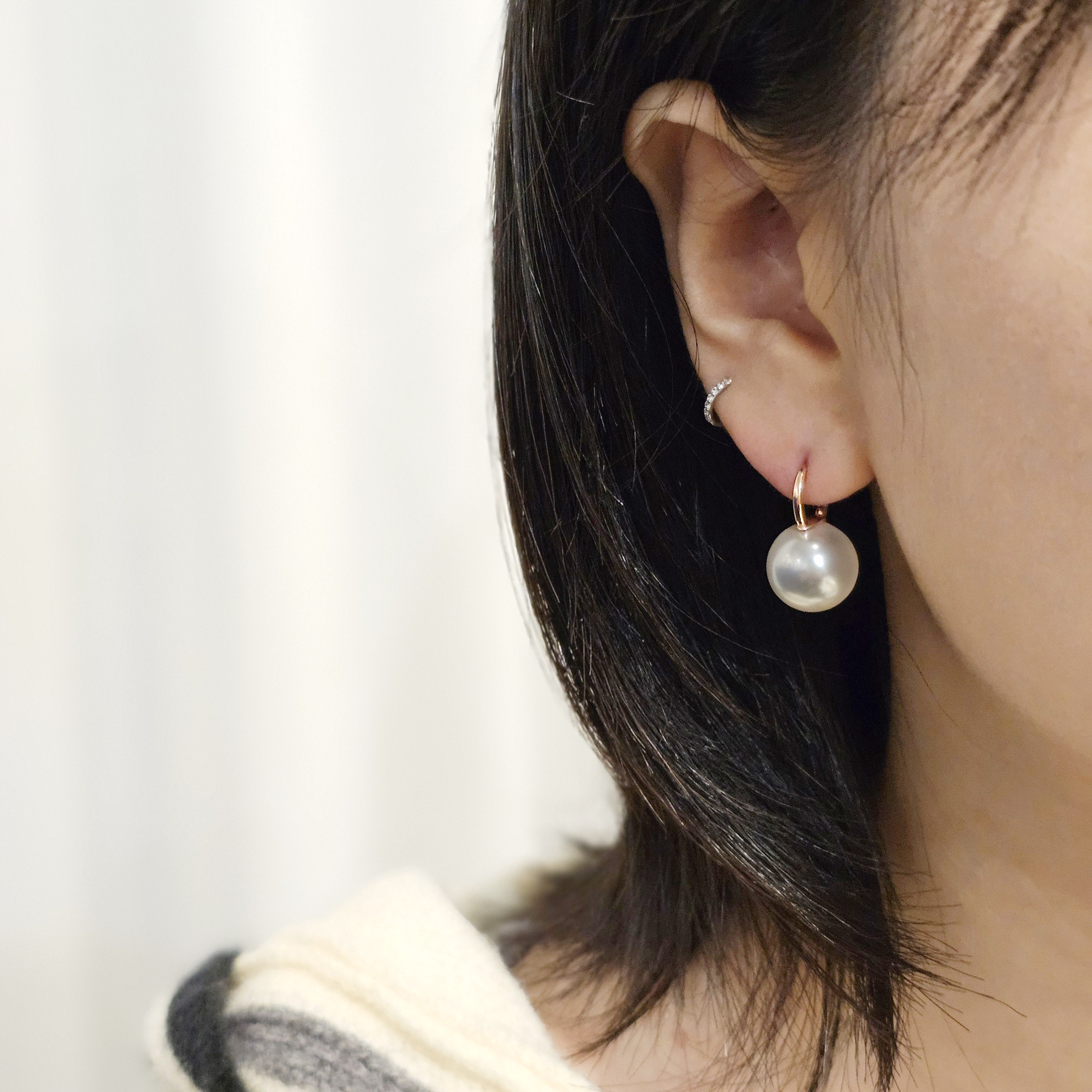 14K 18K 한복 스와로브스키 진주 귀걸이 이미지 8